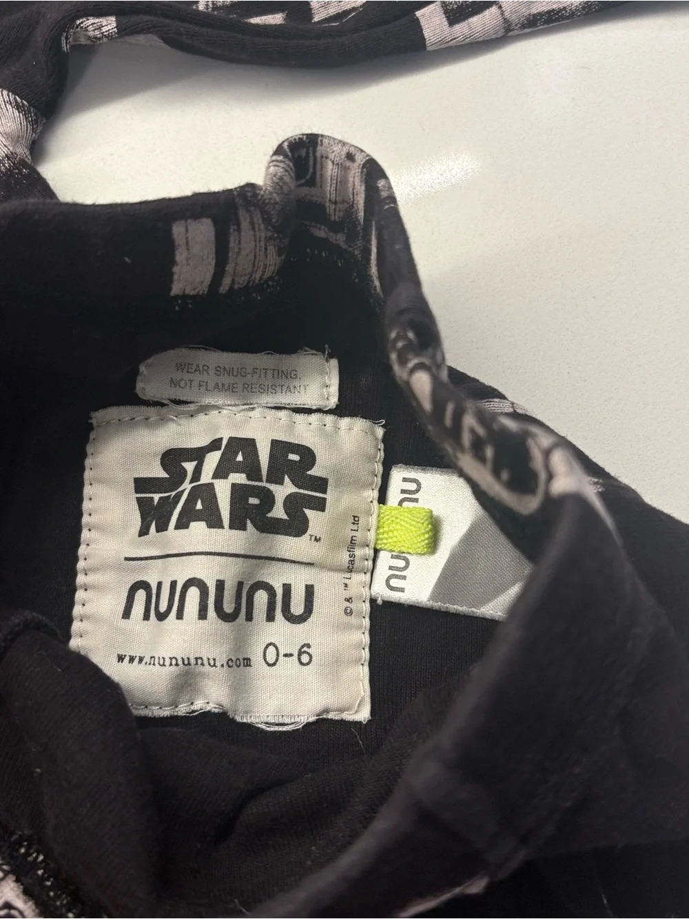 Nununu star wars bundle 0/6  fits bigger 3 pc